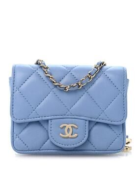 Chanel Lambskin Quilted Mini Chain Belt #328988C18B